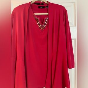 Susan Graver Liquid Knit 2 piece set